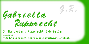 gabriella rupprecht business card